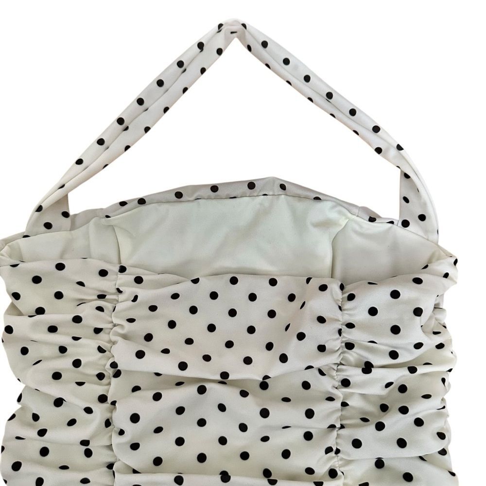 Reformation White and Black Polka Dot One Piece Swimsuit - Picture 7 of 9